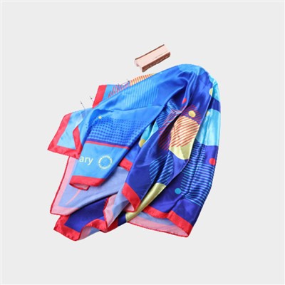 Prentaður silkiþurrkur fyrir hár